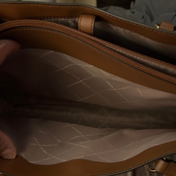 Michael Kors Tan and Brown Signature Tote